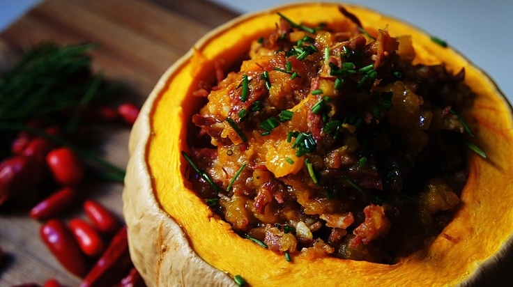 Charque na Moranga (ou abóbora?)