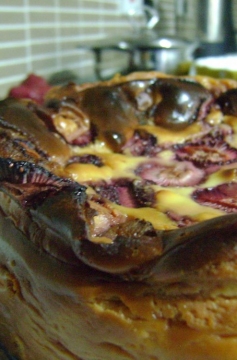 Torta de Ricota e Morango da Dona Frida R. da Silva