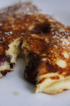 Panquequinhas de Mirtilo