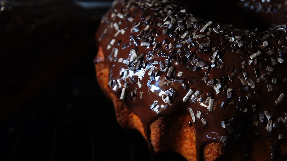 Bolo de Cenoura com Cobertura de Chocolate