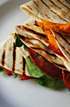 Quesadilla de Chorizo e Batata Doce