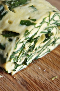 Receita de Omelete Enrolada de Espinafre