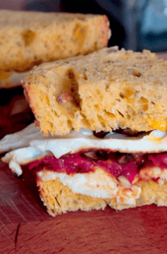 Receita de Sanduíche Vegetariano de Queijo Coalho