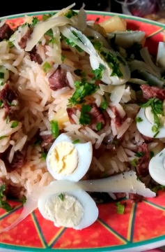 Receita de Arroz de Carreteiro com Sobra de Churrasco