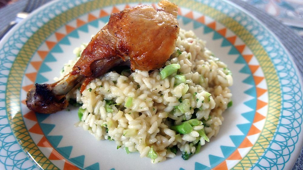 Receita de Risoto de Brócolis com Bacon