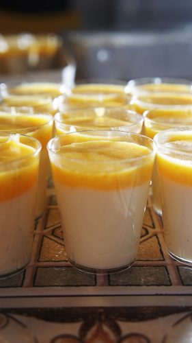 Receita de panna cotta de tangerina