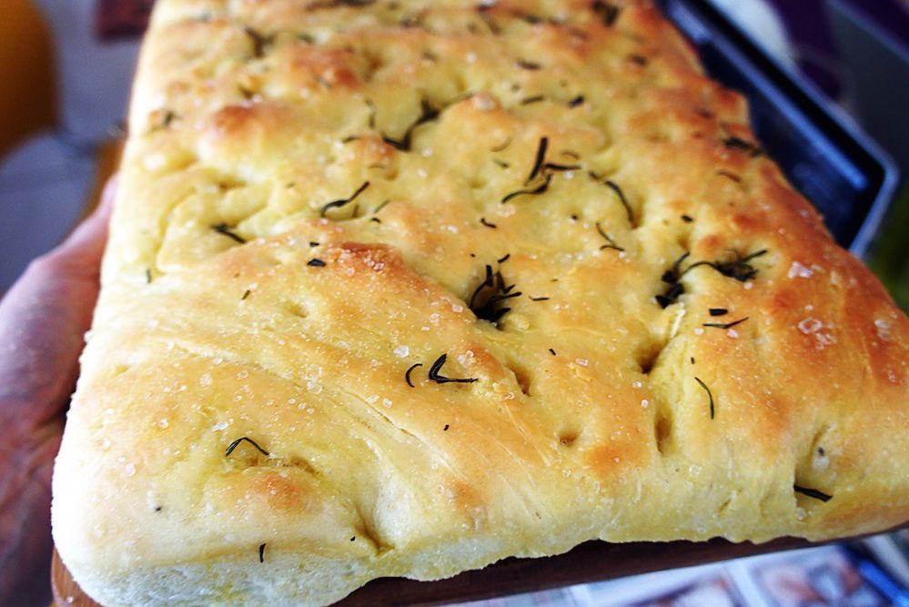 Receita de Focaccia de Alecrim