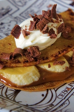 Receita de Panqueca Banoffee