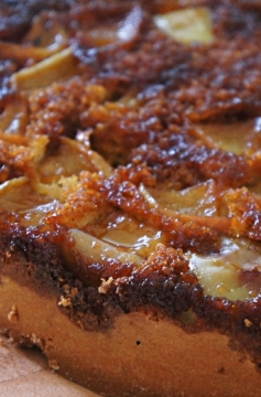 Receita de Bolo de Maçã e Amêndoa Invertido