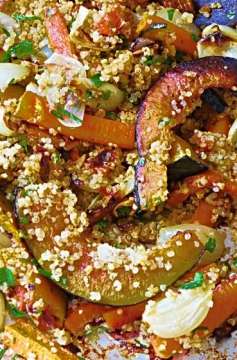 Receita de Legumes Assados com Quinoa