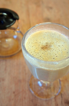 Receita de Vitamina de Banana e Leite Condensado com Café
