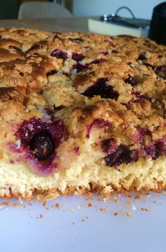 Receita de Cuca de Mirtilo