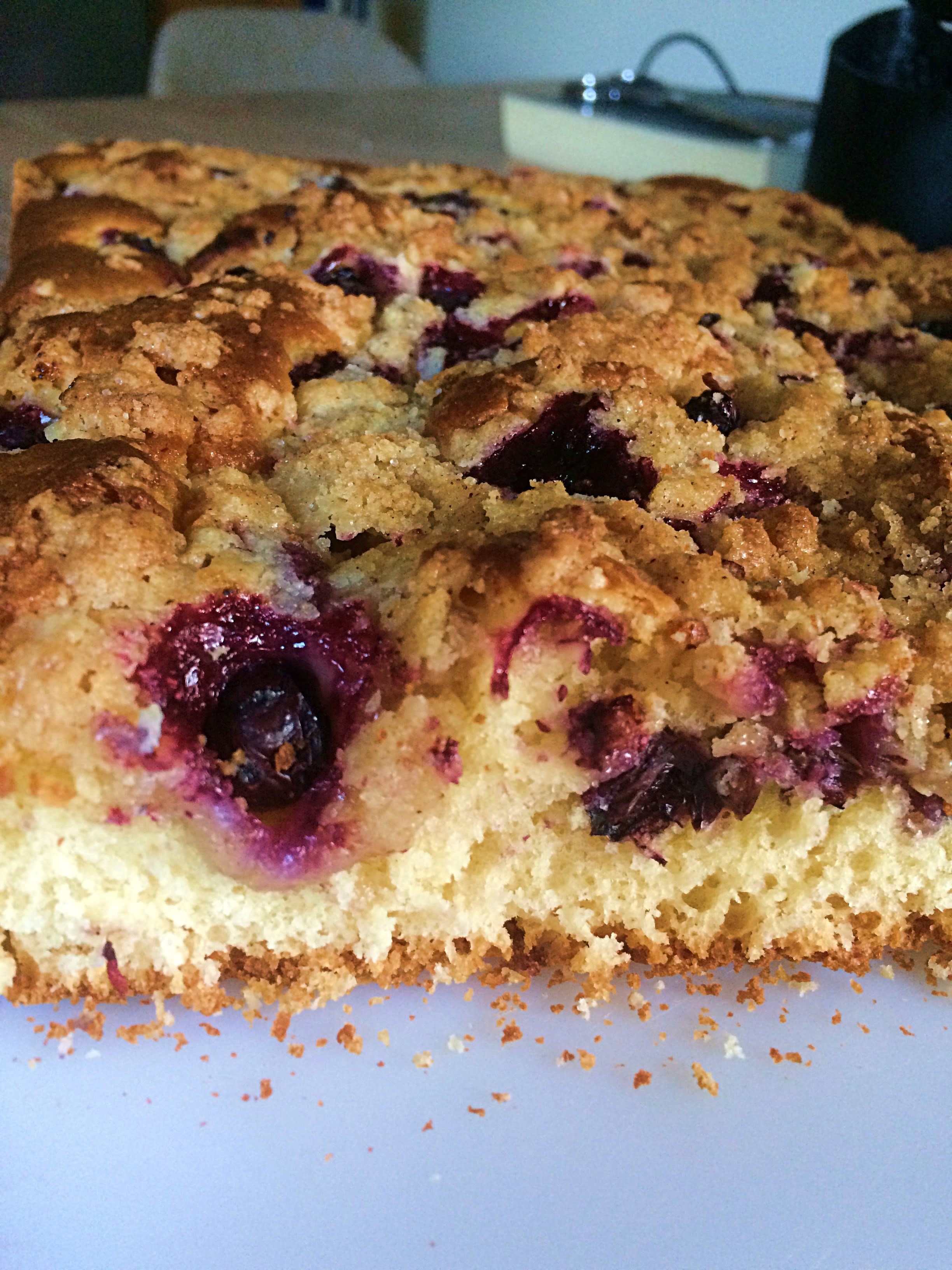 Receita de Cuca de Mirtilo