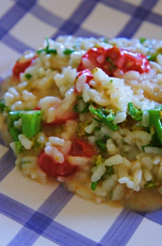 Receita de Risoto de Brócolis e Tomatinho Uva