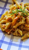 Receita de Penne com Molho de Moranga e Bacon