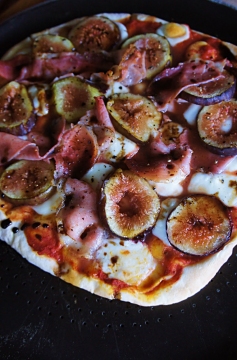Receita de Pizza de Figo com Presunto Parma