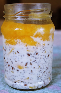 Receita de Pudim de Chia com Manga