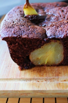 Receita de Bolo de Chocolate e Pera