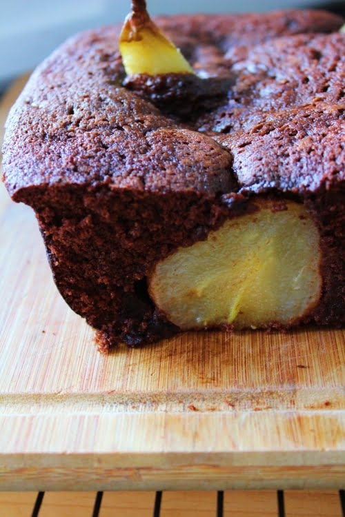 Receita de Bolo de Chocolate e Pera