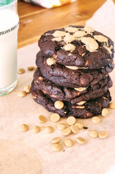Receita de Cookie de Chocolate e Caramelo