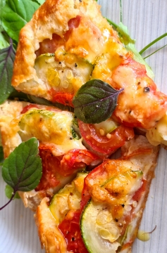 Receita de Galette de Tomate e Abobrinha